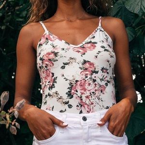 Lulus floral bodysuit
